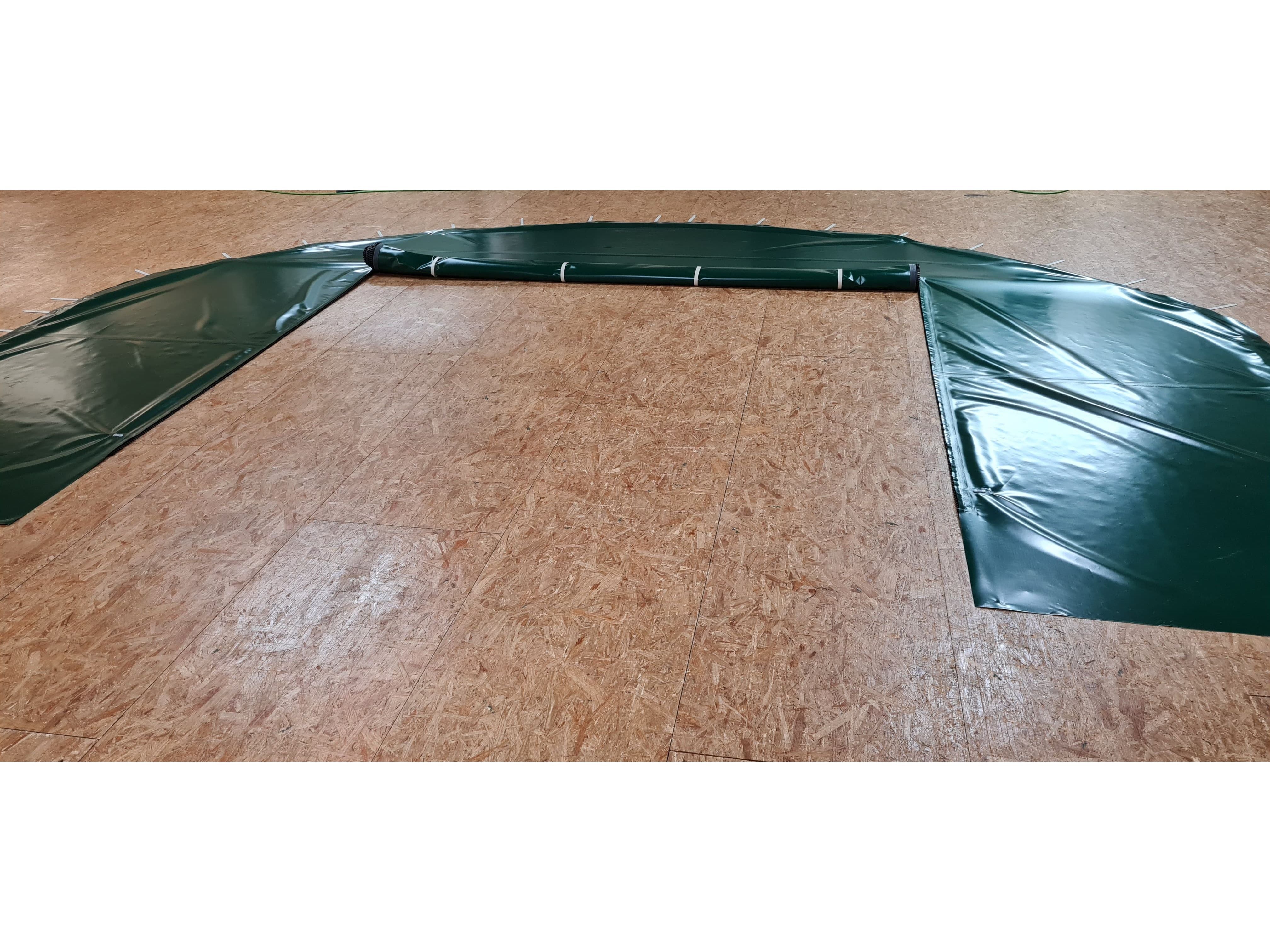 COVER ALL Giebelwand 6 m, reißverschlussgiebel, torkombination, farbe grün