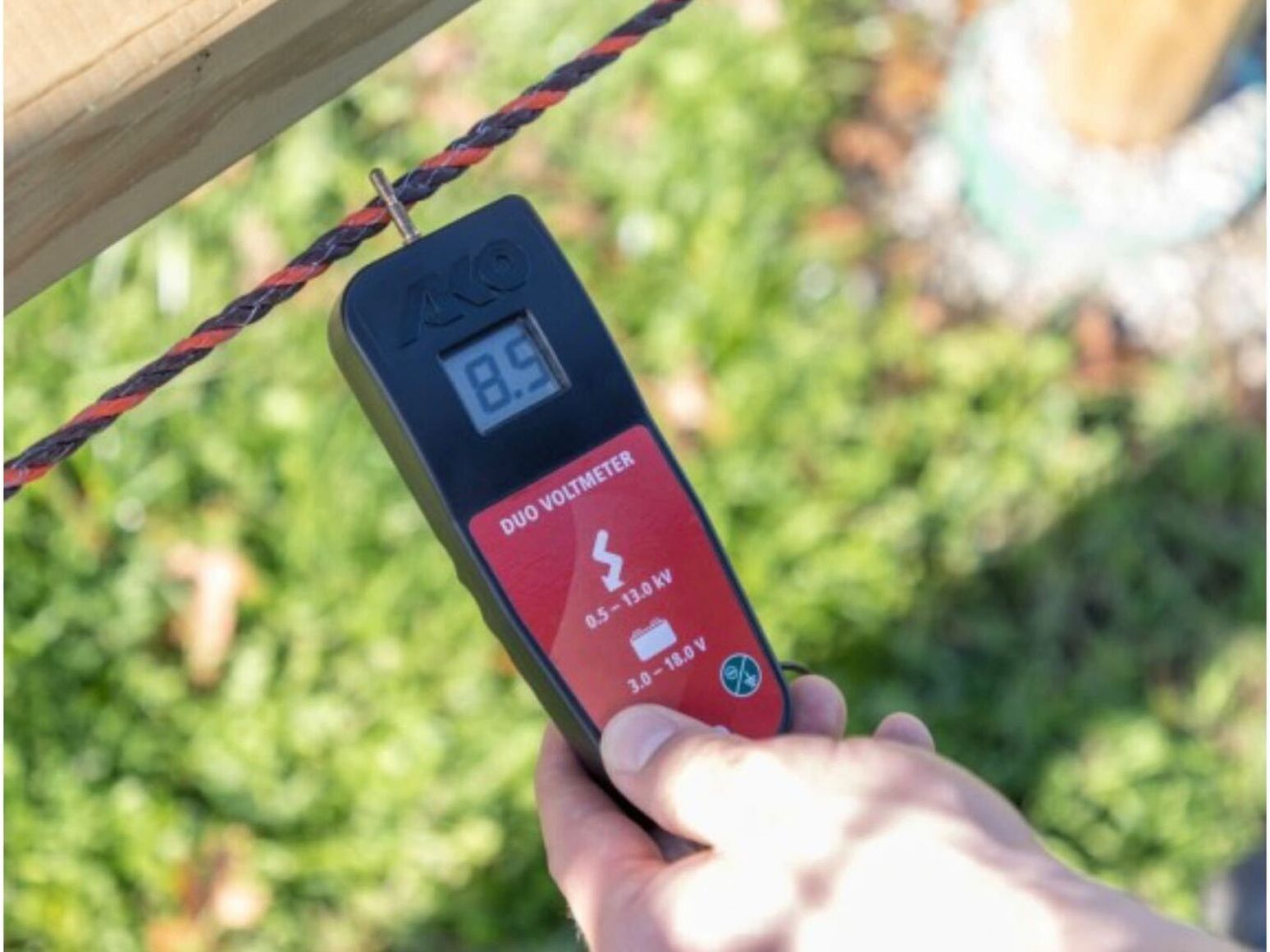 Voltmètre AKO Digital DUO pour clôtures électriques, clôtures électriques, batteries polaires