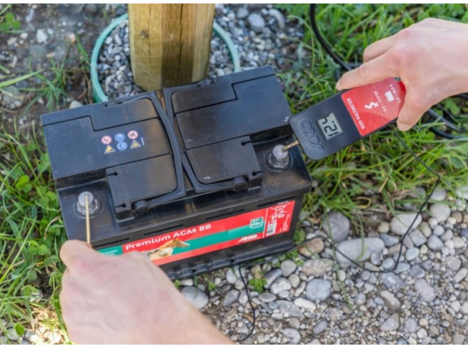 Voltmètre AKO Digital DUO pour clôtures électriques, clôtures électriques, batteries polaires