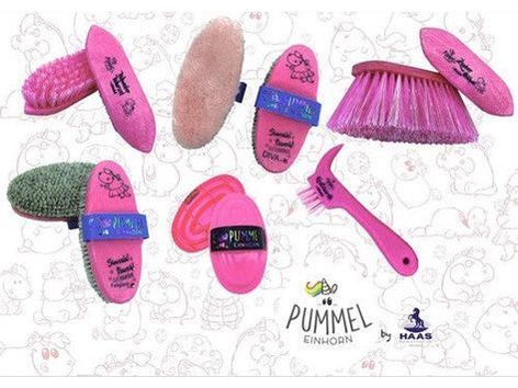 Hochwertiges, sechsteiliges Bürsten-Pflegeset Pummelfee des Qualitätsherstellers Haas für Deine Pferde und Ponys