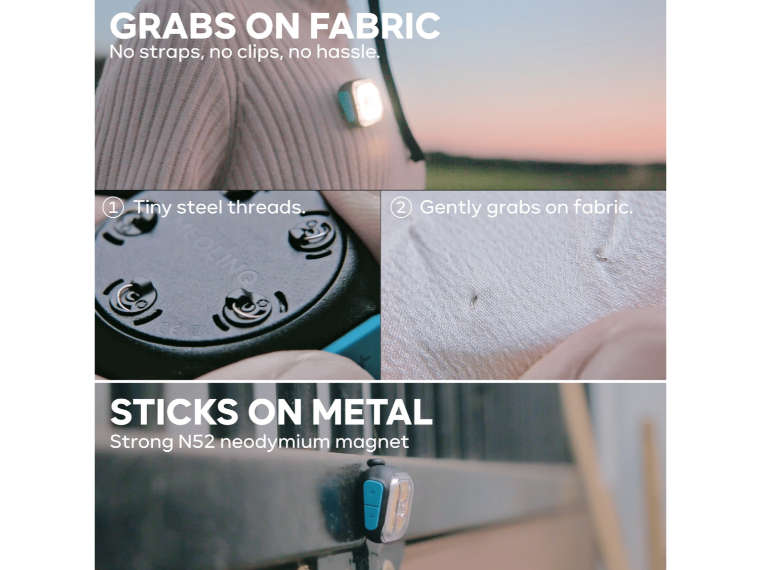 Meolinq Light 01 tragbare Lampe (500 Lumen) für Reiter