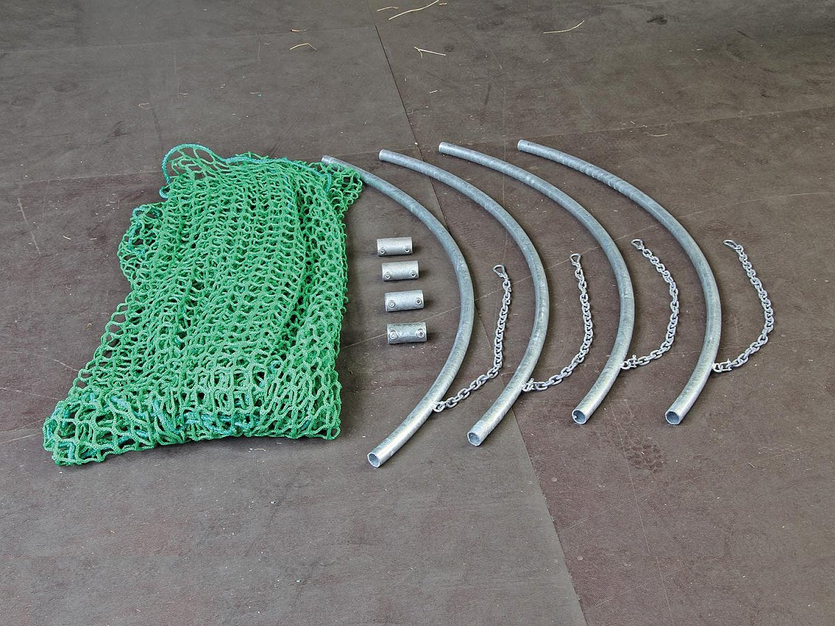 Spannrahmen für Rundraufe Mini mit Futtersparnetz