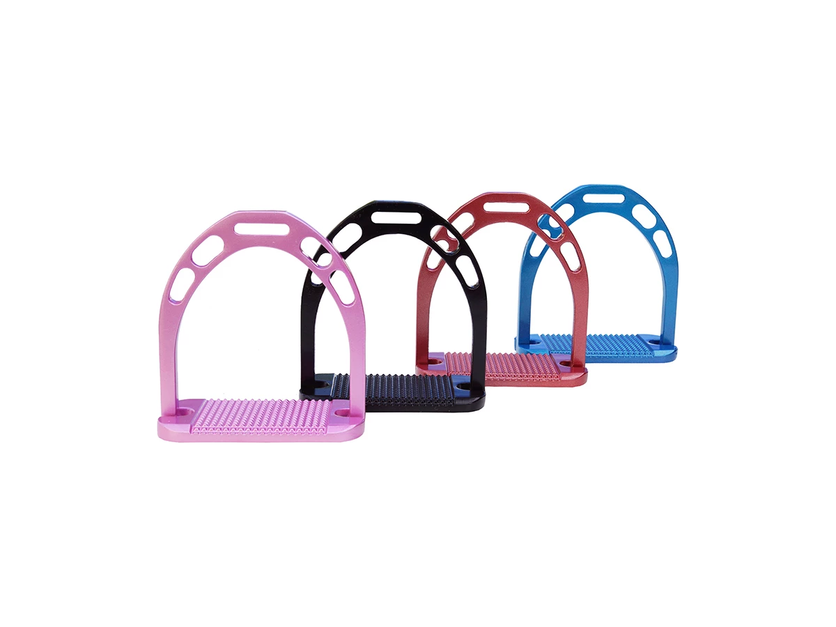 Aluminiumsteigbügel Slope Sparkle mit extra breiter Trittfläche – ideal zum Springen, für Anfänger oder auf langen Distanzen