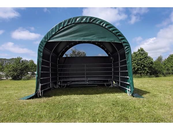 COVER ALL Windschutznetz Set Längsseiten 6 m, 4 x 4 m, dachfolie mit planenüberhang, giebel lang, giebel mit überhang, farbe grün