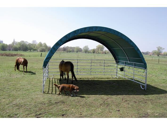 COVER ALL Mobile Cover Weideunterstand 6 x 4 m, dachfolie kurz, farbe grün