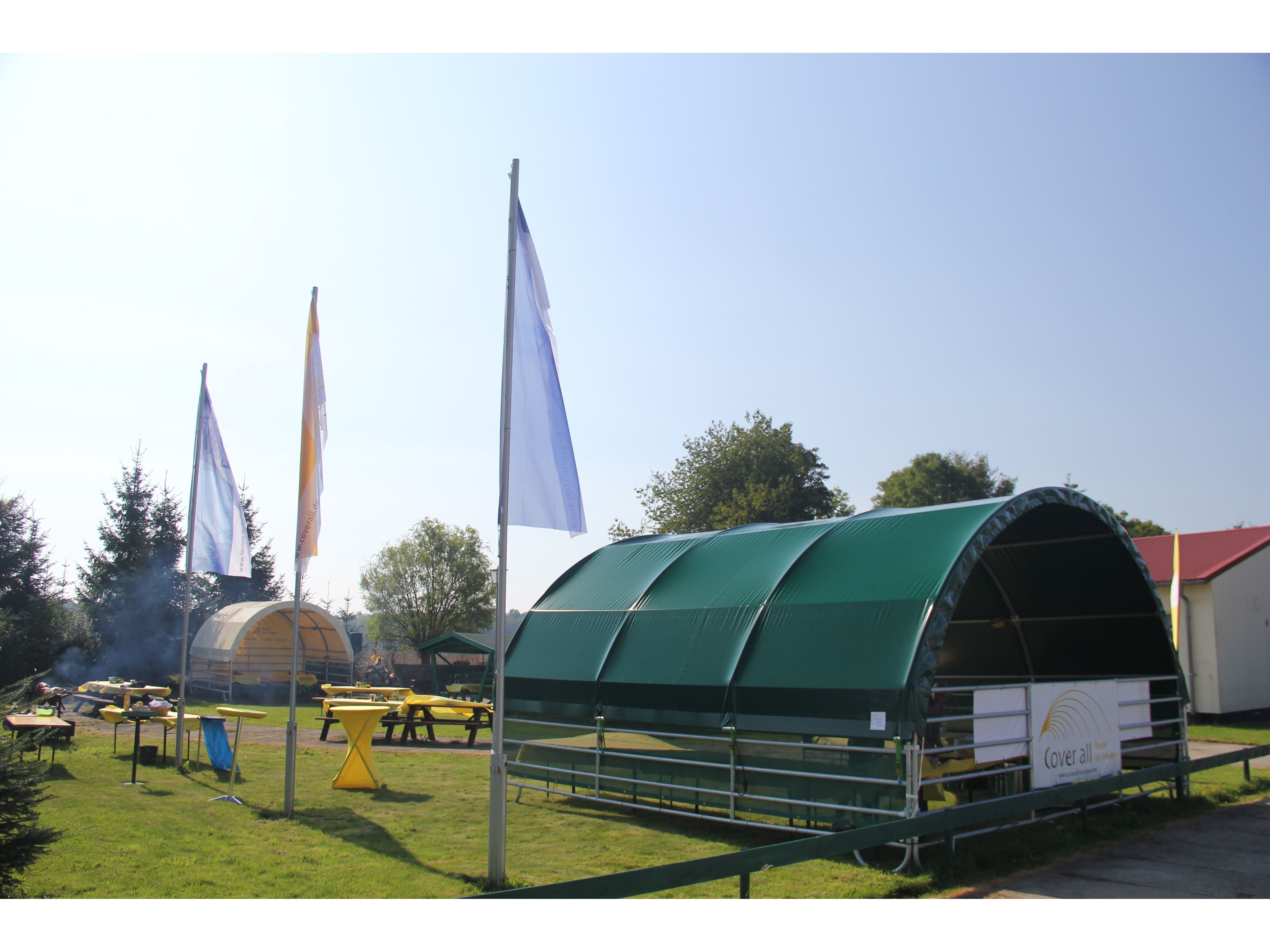 COVER ALL Windschutznetz Set 6 m, seitlicher Windschutz am Mobile Cover