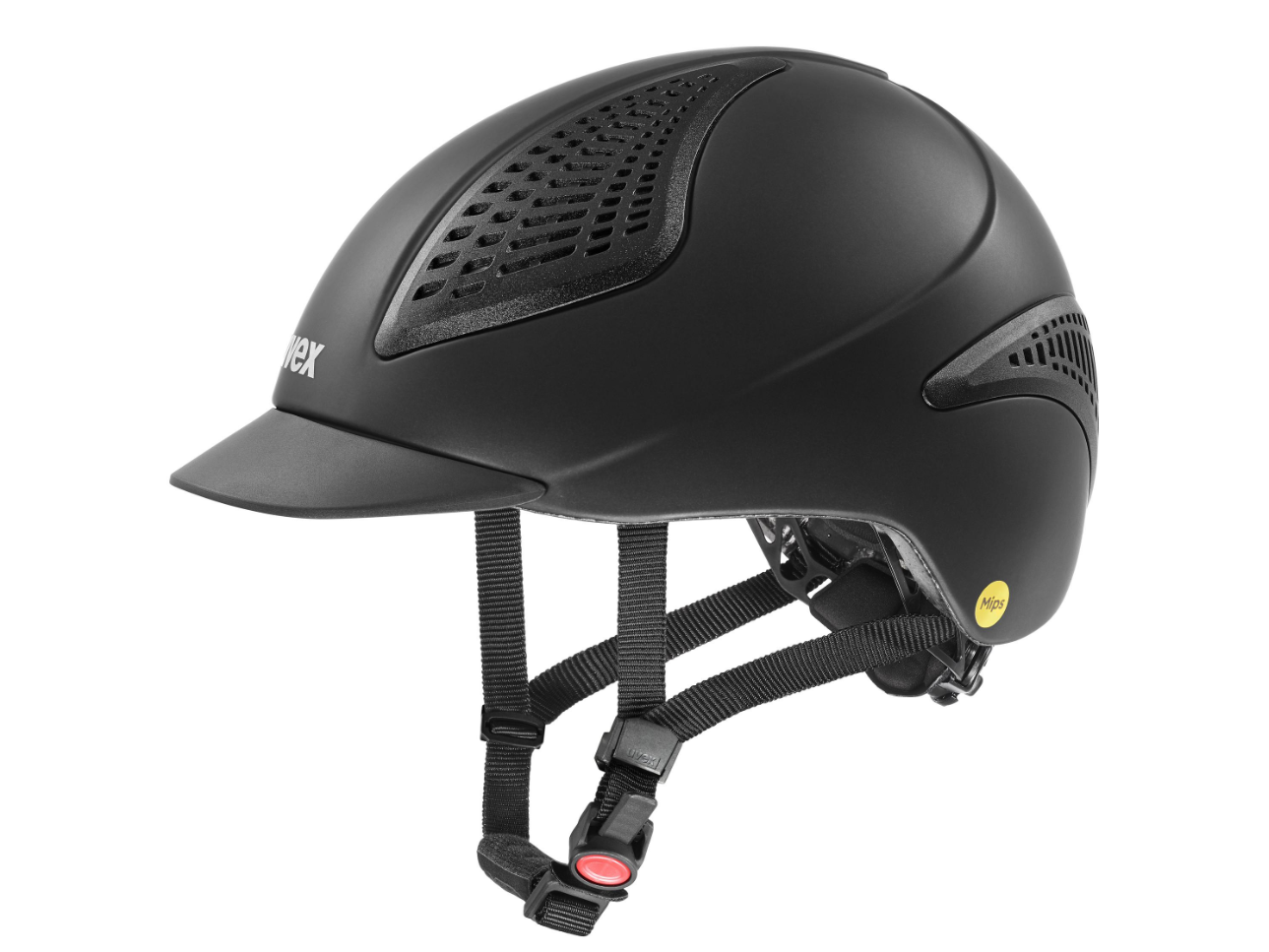 Erstmals kommt beim sportlichen Allrounder das höhenverstellbare Multi-Directional Impact Protection System (MIPS) zum Einsatz, das bei einem seitlichen oder schrägen Aufprall zusätzlich vor Rotationskräften schützt – der Reithelm Exxential III MIPS von uvex setzt neue Maßstäbe in puncto Leichtigkeit, Tragekomfort und Sicherheit