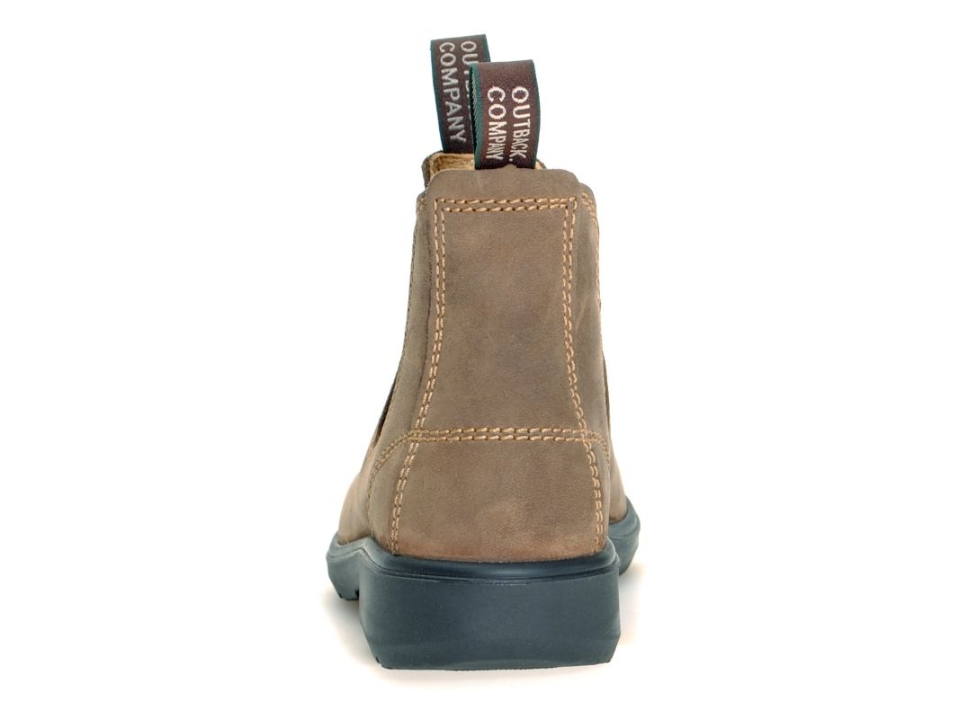 Yabbies Kinder Chelsea Boots Vintage, Rückansicht mit Zugschlaufe