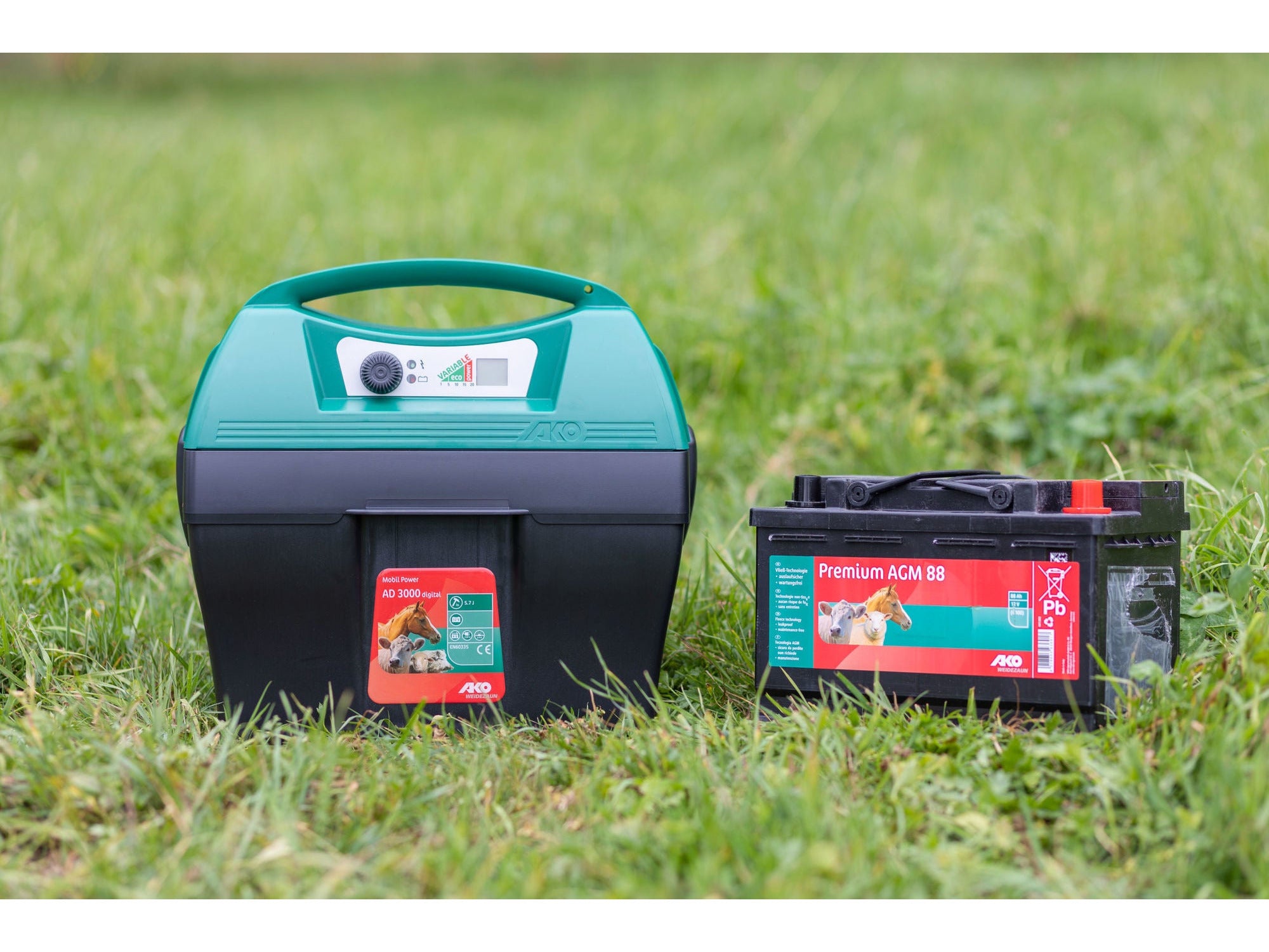 AKO Mobil Power AD 3000 digital electric fence starter set