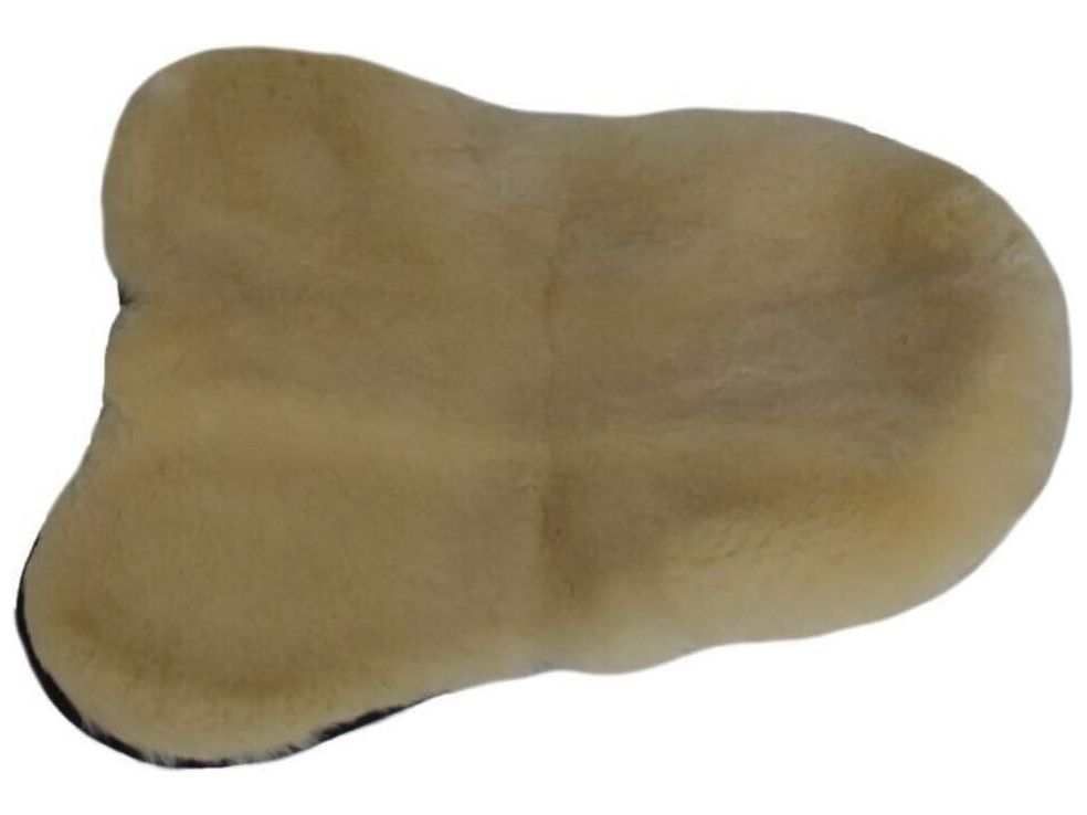 Angel - lambskin saddle seat cover English