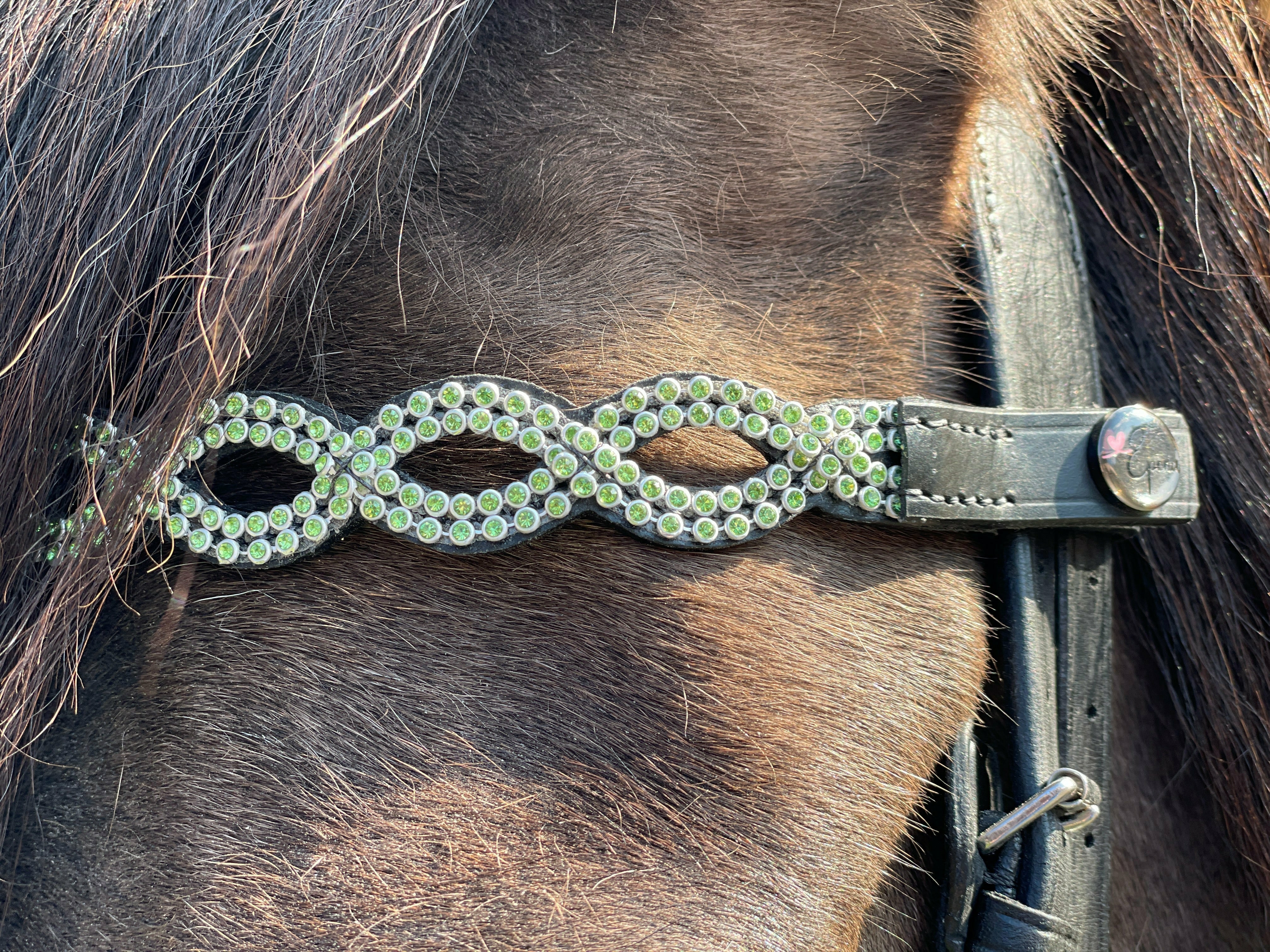Epona browband Crown green