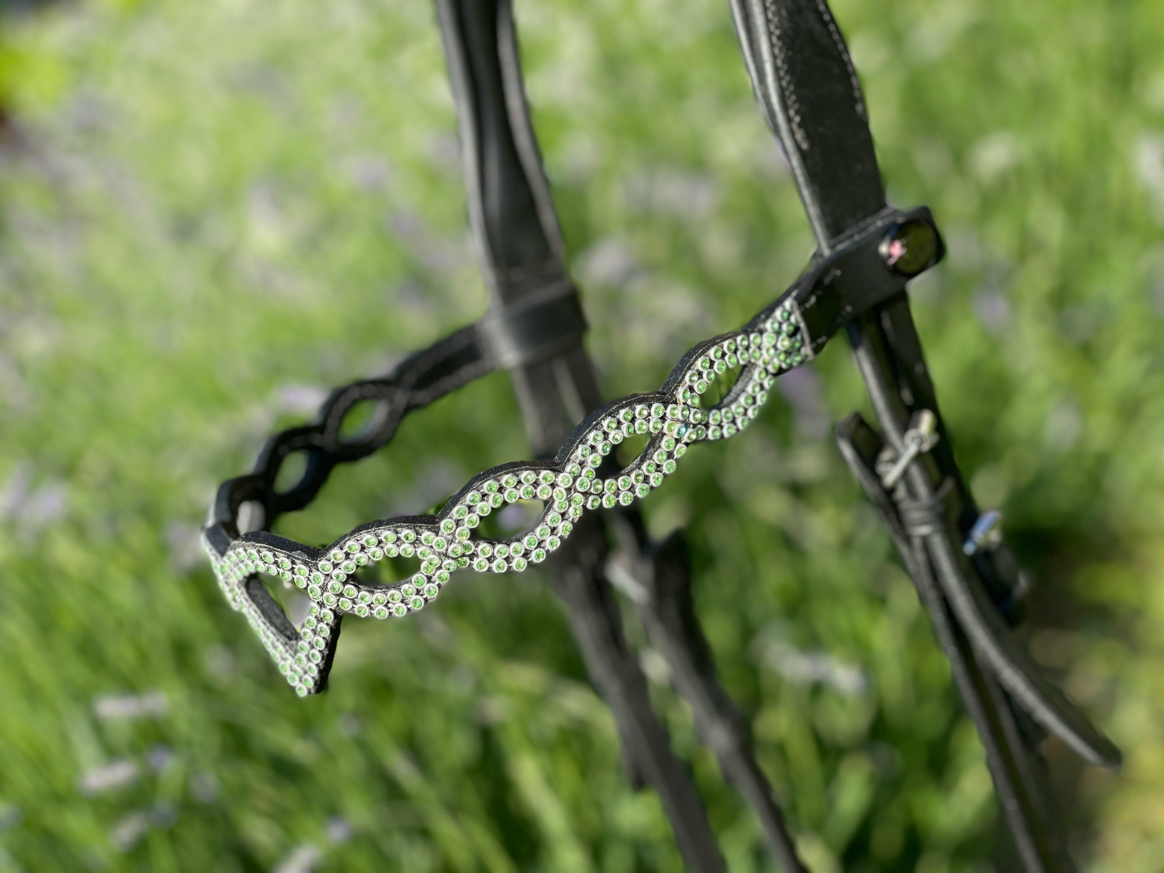 Epona browband Crown green