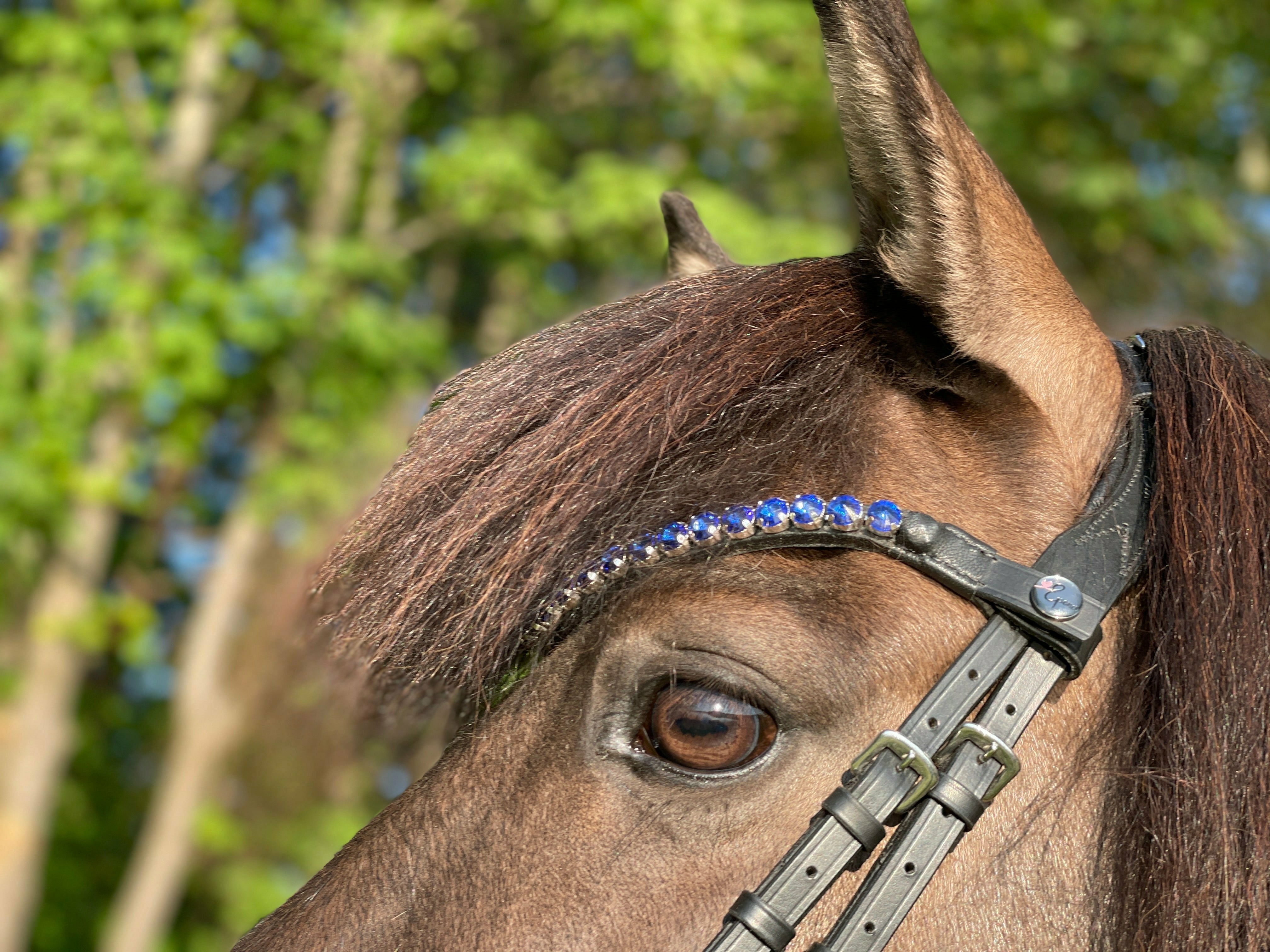 Epona Stirnriemen Rocks saphir