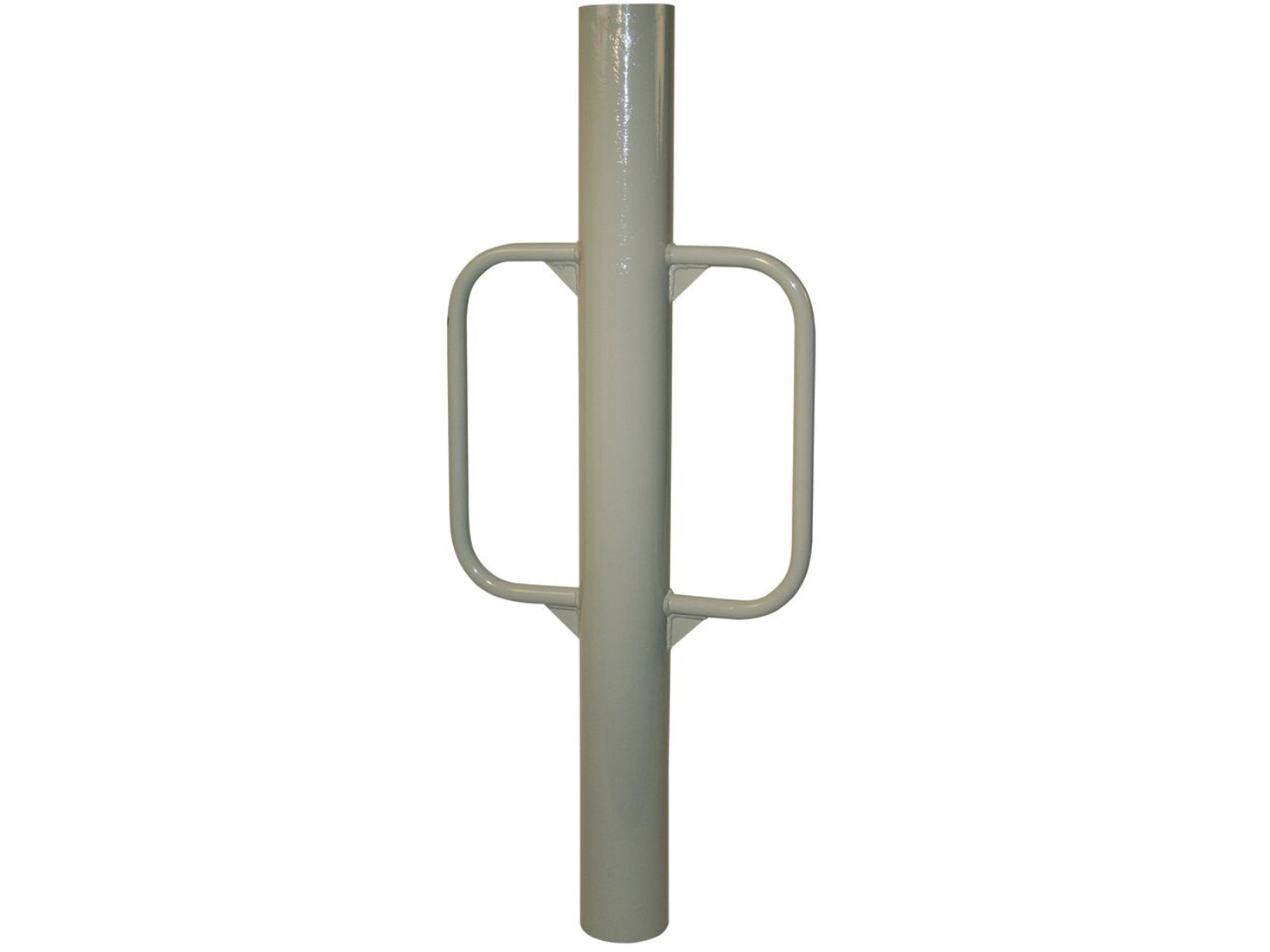 Beidhändig benutzte Ramme für schnelles, müheloses Einschlagen von runden und eckigen Pfosten.