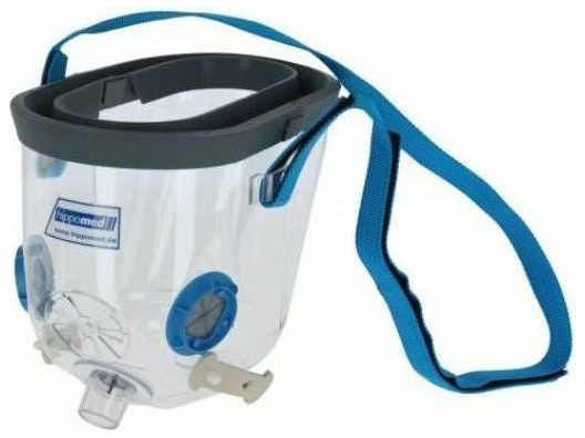 Masque d'inhalation Hippomed Air One pour chevaux avec accessoires