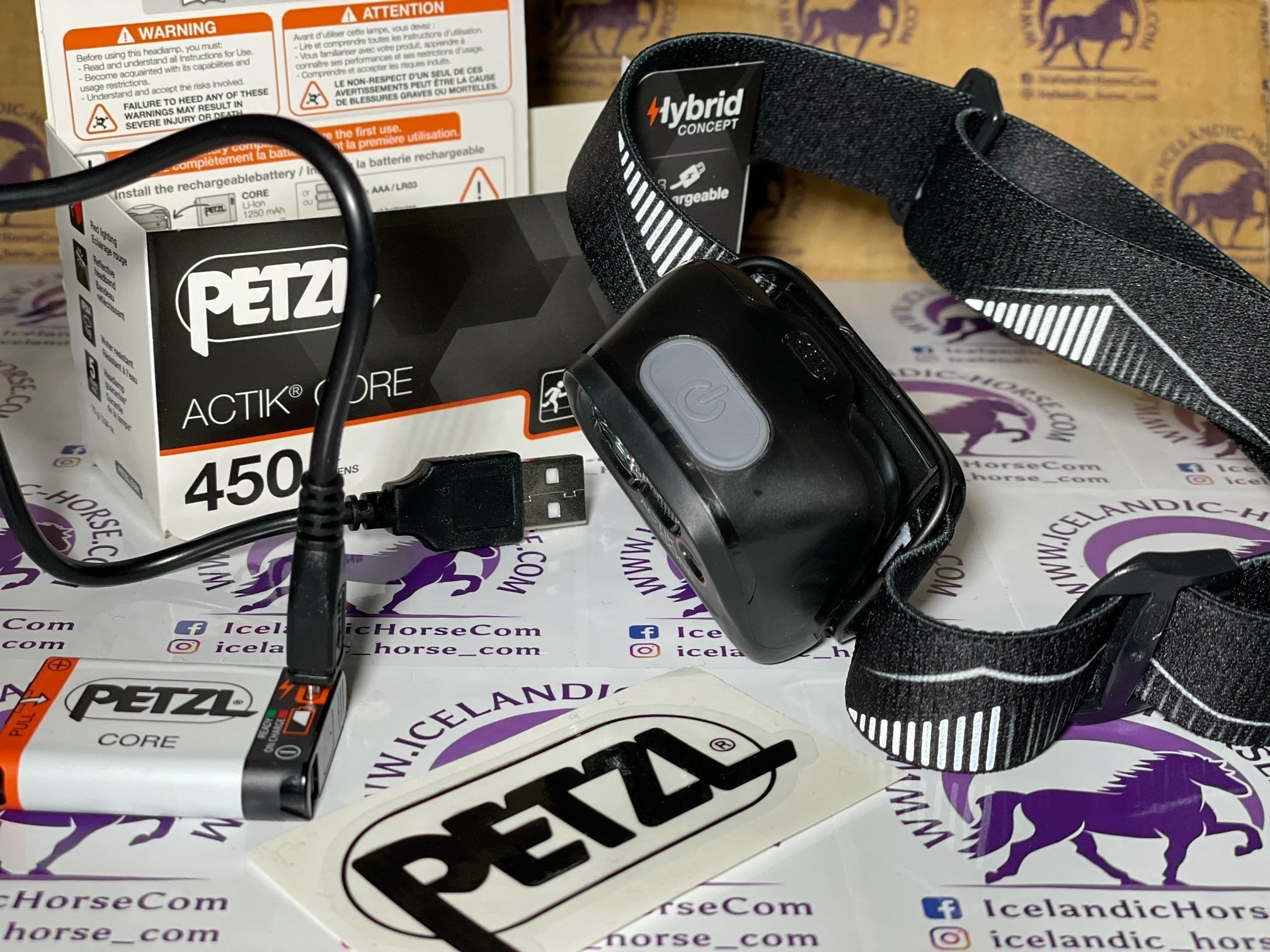 PETZL Actik Core Stirnlampe Kopflampe