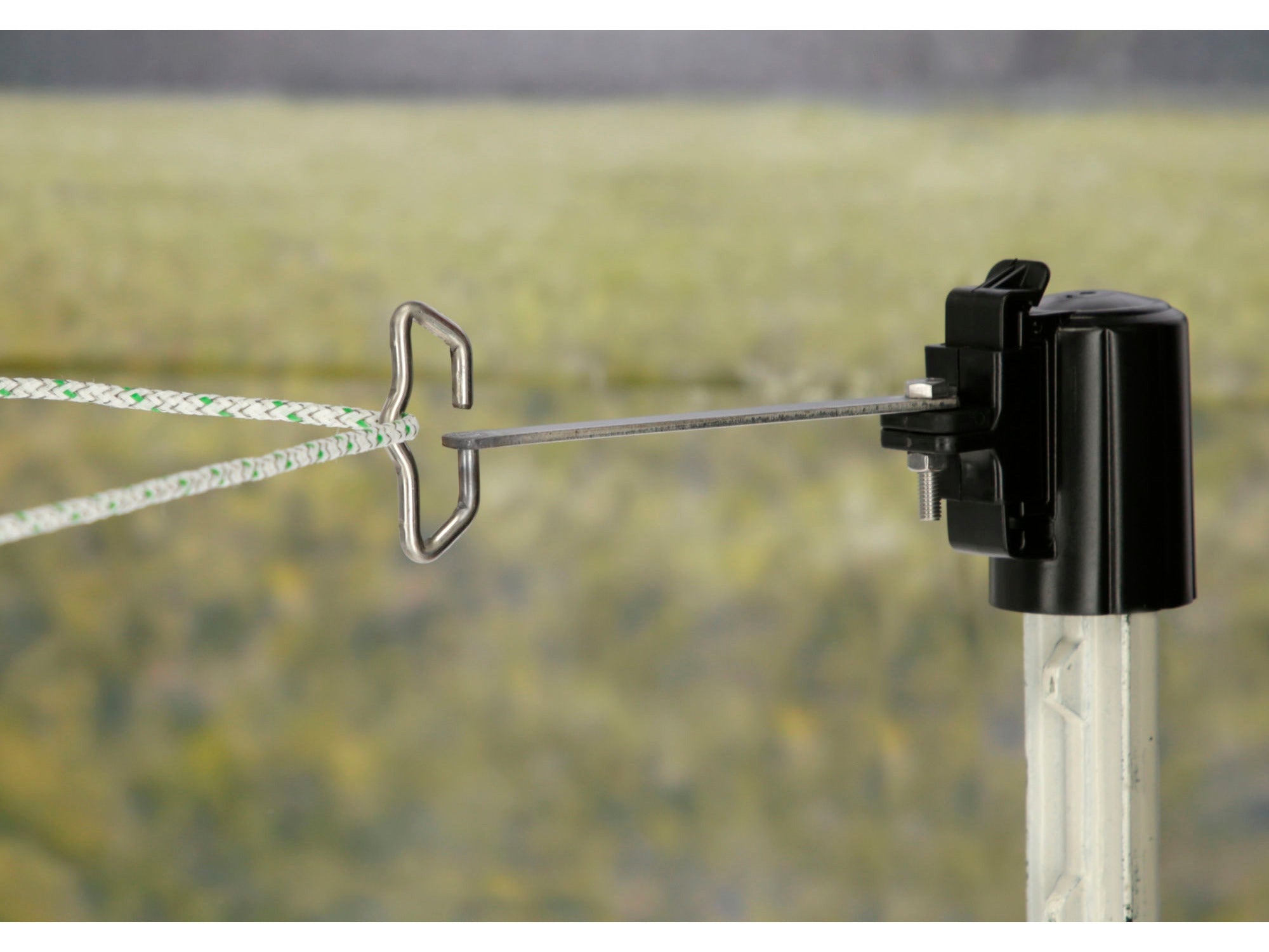 T-Post Kopfisolator Band/Seil-Ecklösung 4 Stück