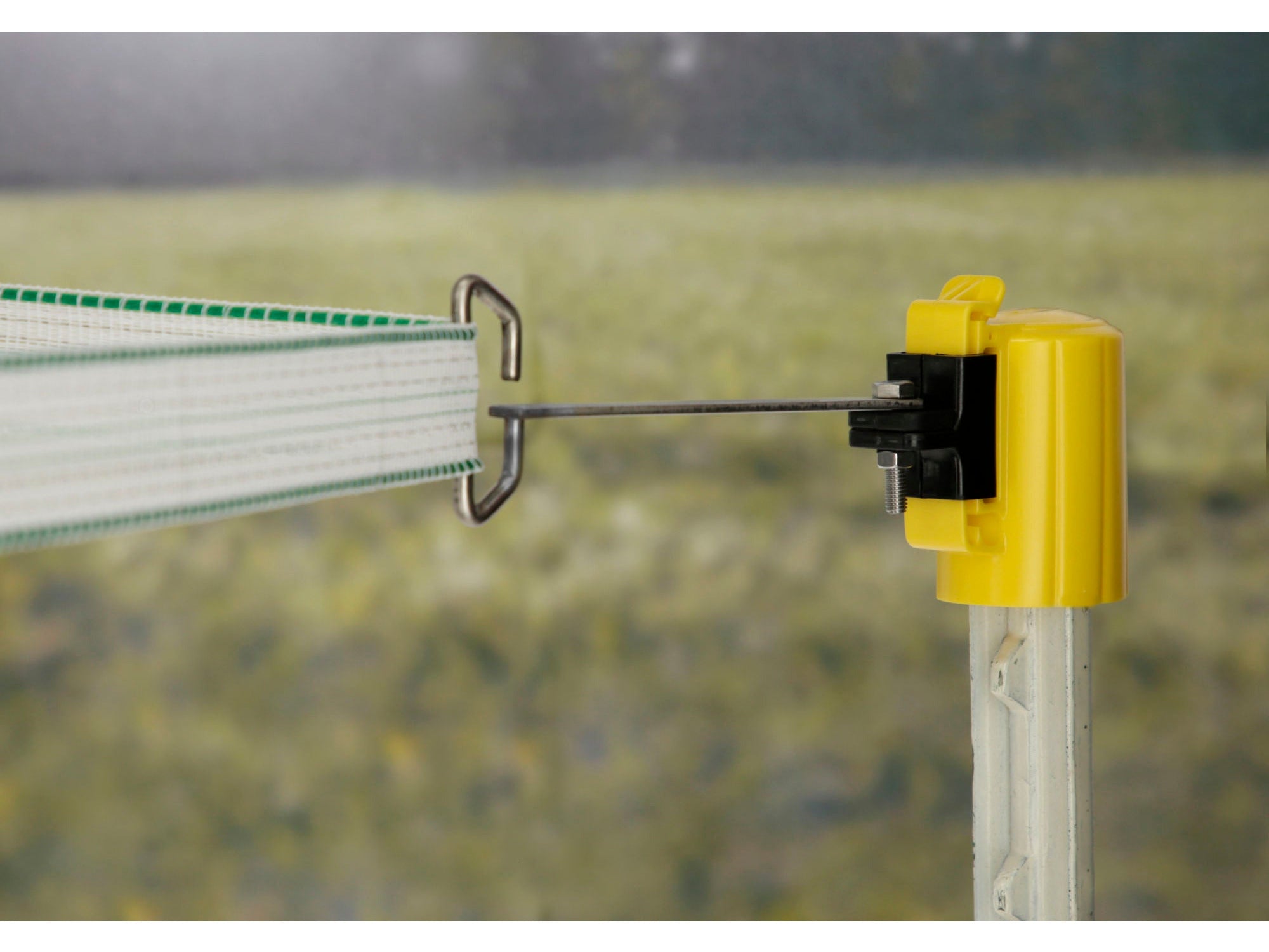 T-Post Kopfisolator Band/Seil-Ecklösung 4 Stück