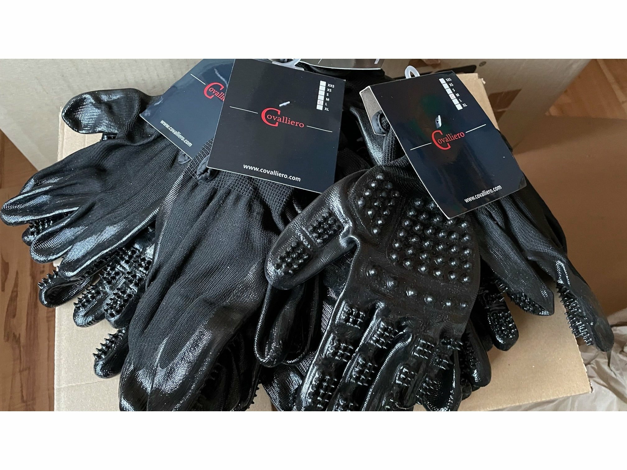 Putz- und Massagehandschuh für Pferde