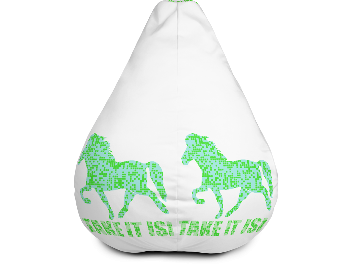 Icelandic Horse Islandpferde Sitzsack mit Füllung