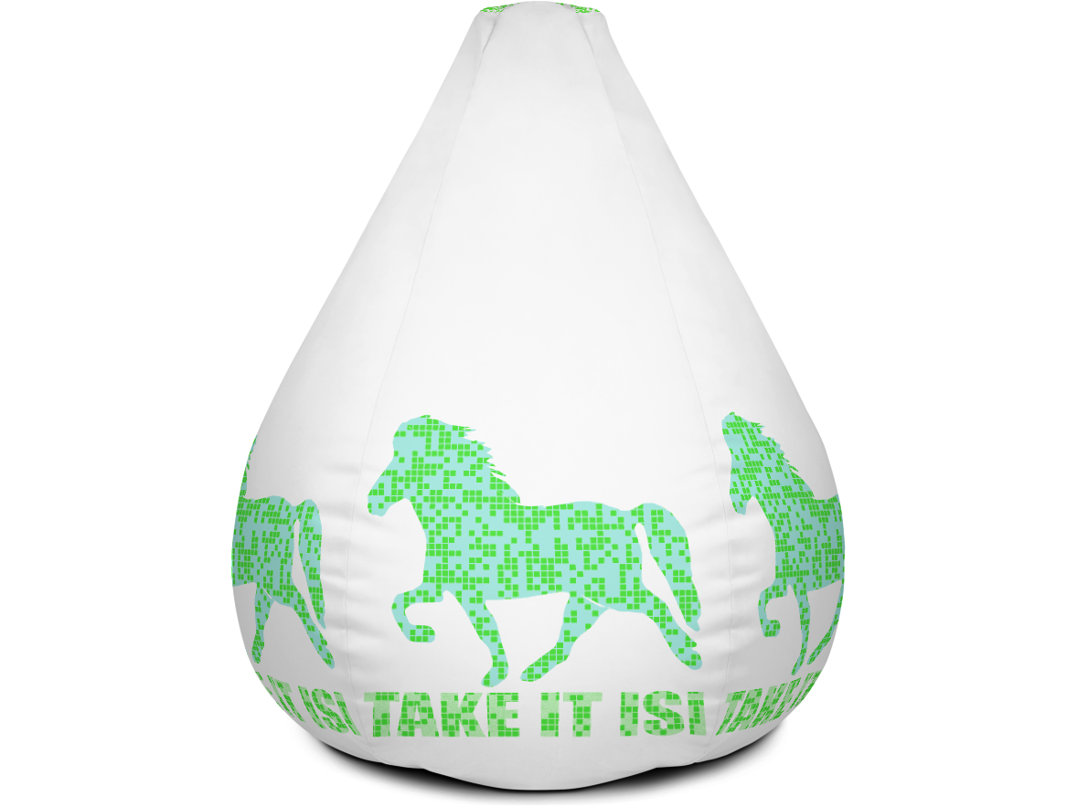 Icelandic Horse Islandpferde Sitzsack mit Füllung