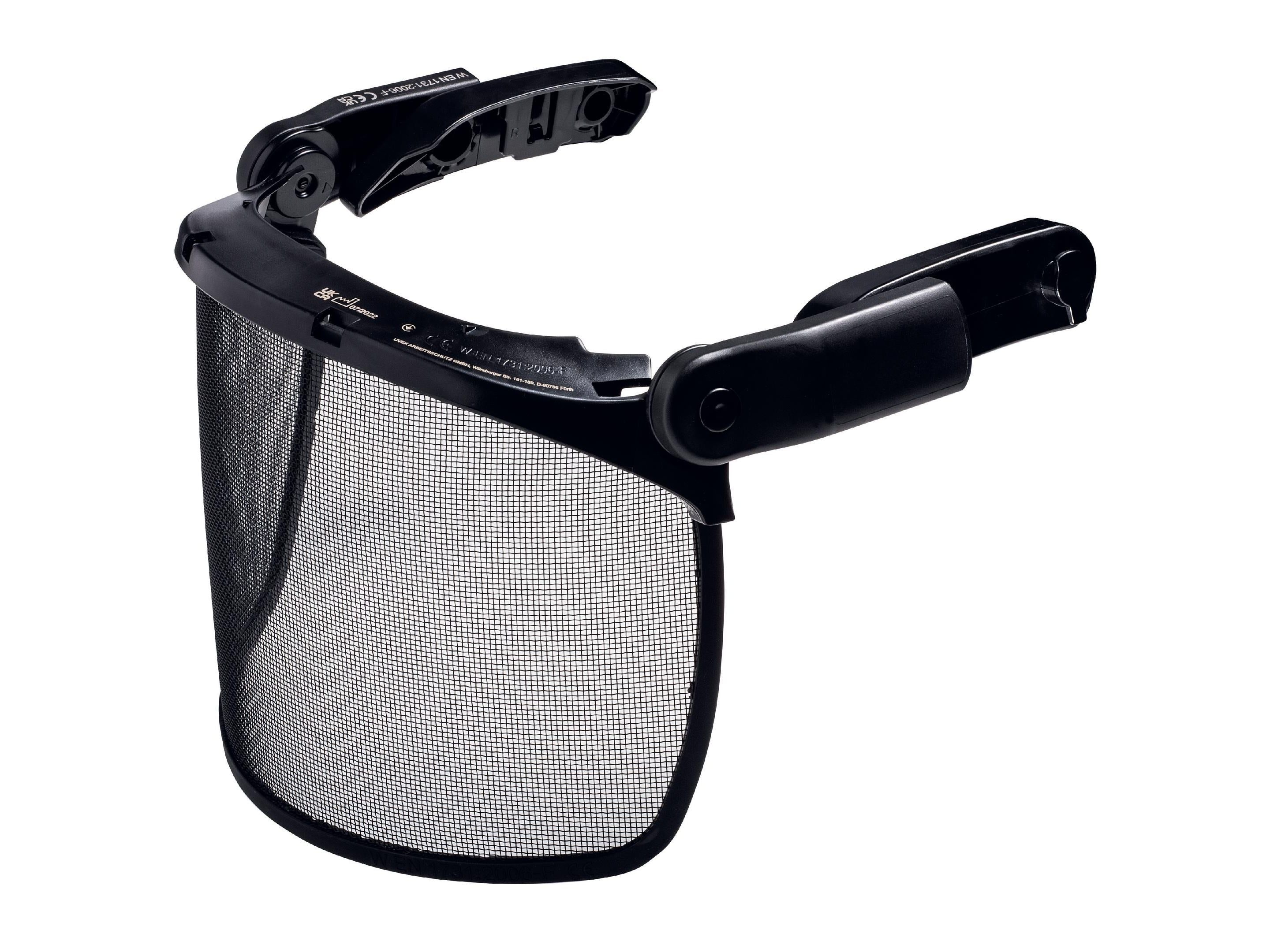 Im Set enthalten: uvex pheos Waldarbeitervisier Ersatzgitter aus Metall