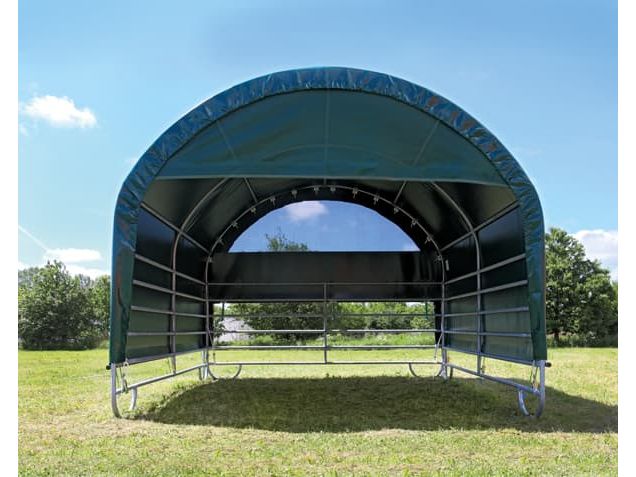 COVER ALL Giebelwand 4 m, giebel kurz, farbe grün