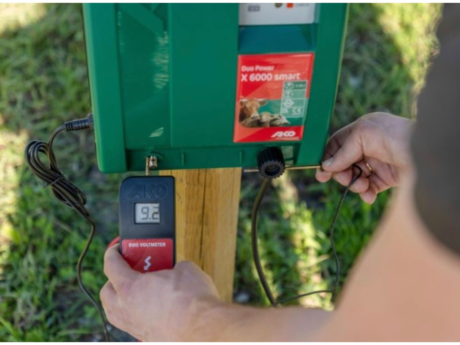 Voltmètre AKO Digital DUO pour clôtures électriques, clôtures électriques, batteries polaires 