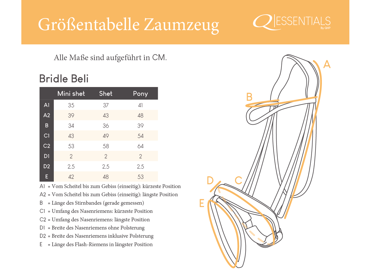 QHP Trense Beli inkl. Zügel