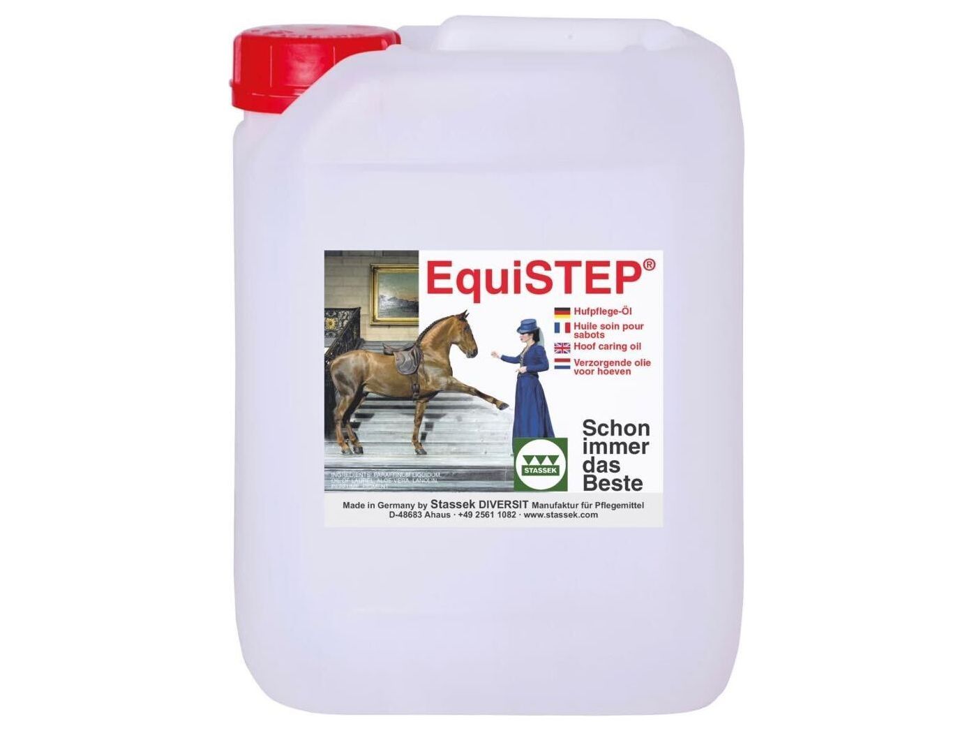 EquiSTEP® Hufpflege-Öl mit Lorbeeröl, Aloe Vera und Lanolin für Deine Pferde und Ponys&nbsp;– pflegt - schützt - regeneriert und stärkt - fördert das Hufwachstum