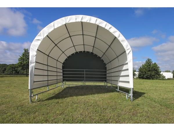 COVER ALL Mobile Cover 4 x 6 m, Weideunterstand, aufgebaut