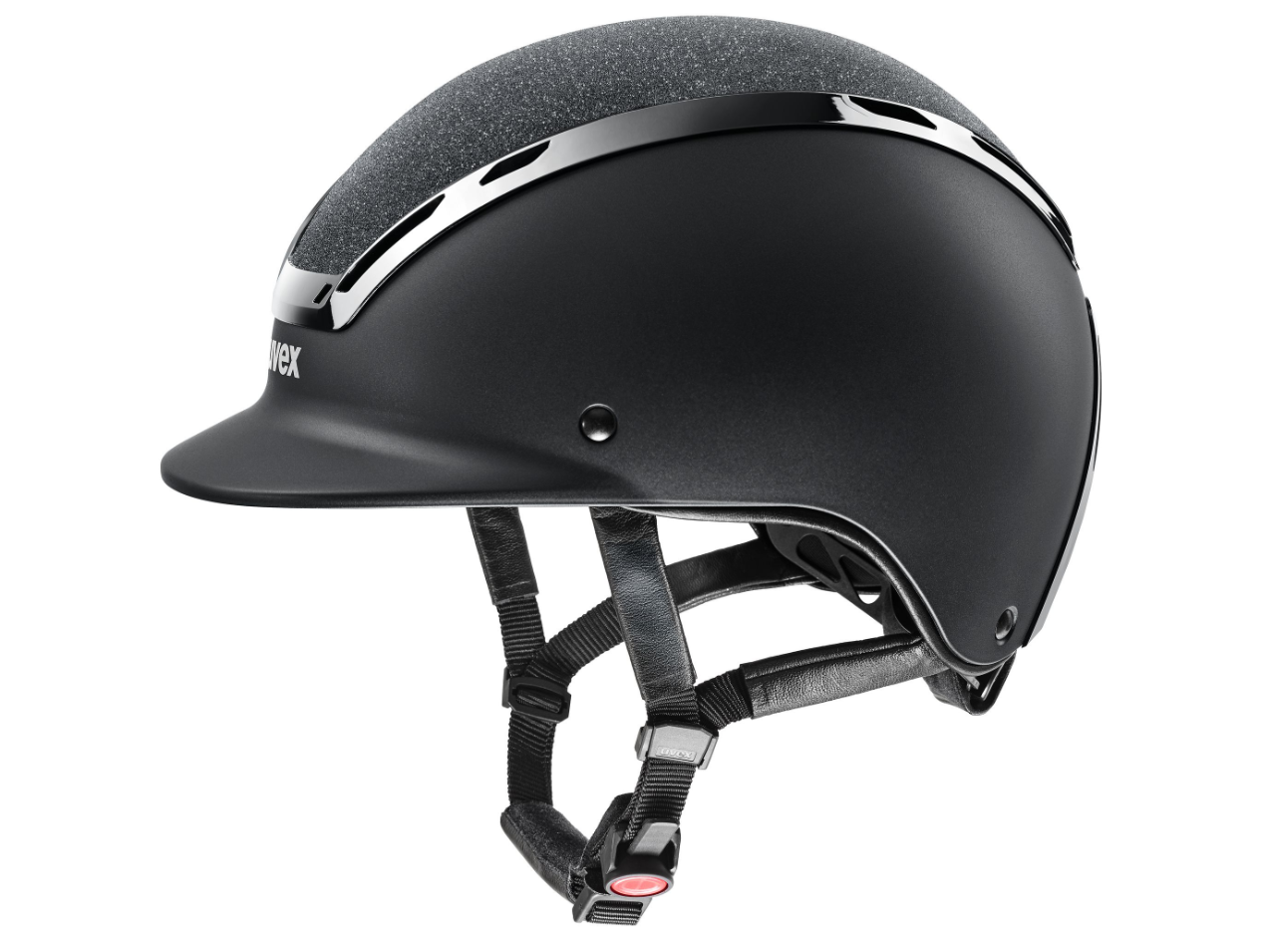 Der Reithelm Exxeed Starshine von uvex kombiniert außergewöhnliche Leistung mit modernem, mattem Design – ein Reithelm mit echten Starqualitäten