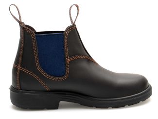 Yabbies Kinder Chelsea Boots dunkelbraun navy blue, elastischer Einsatz