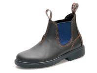 Yabbies Kinder Chelsea Boots dunkelbraun navy blue, Seitenansicht