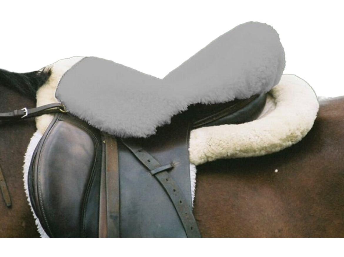 Angel - lambskin saddle seat cover English