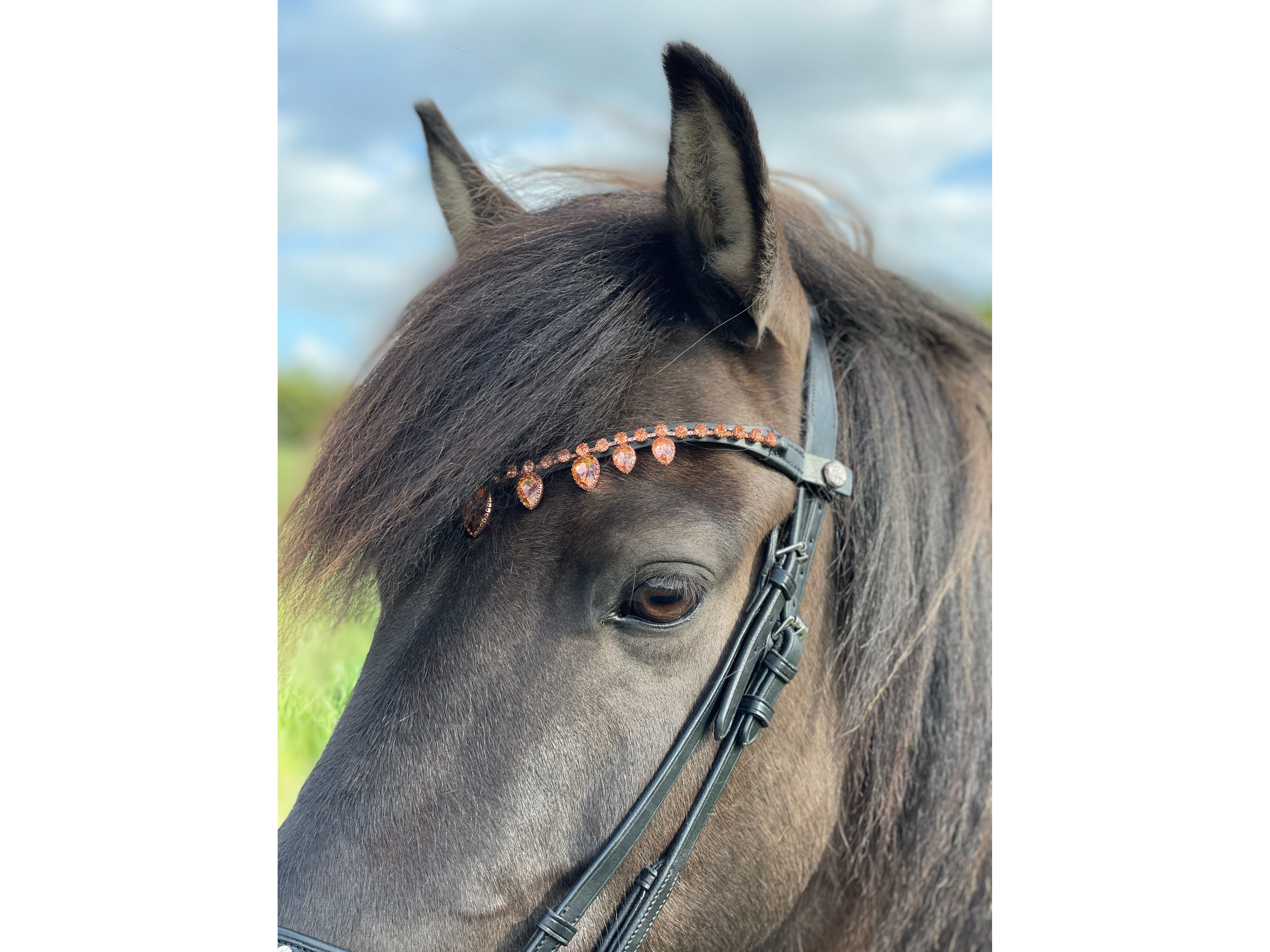 Epona browband Drops rose gold