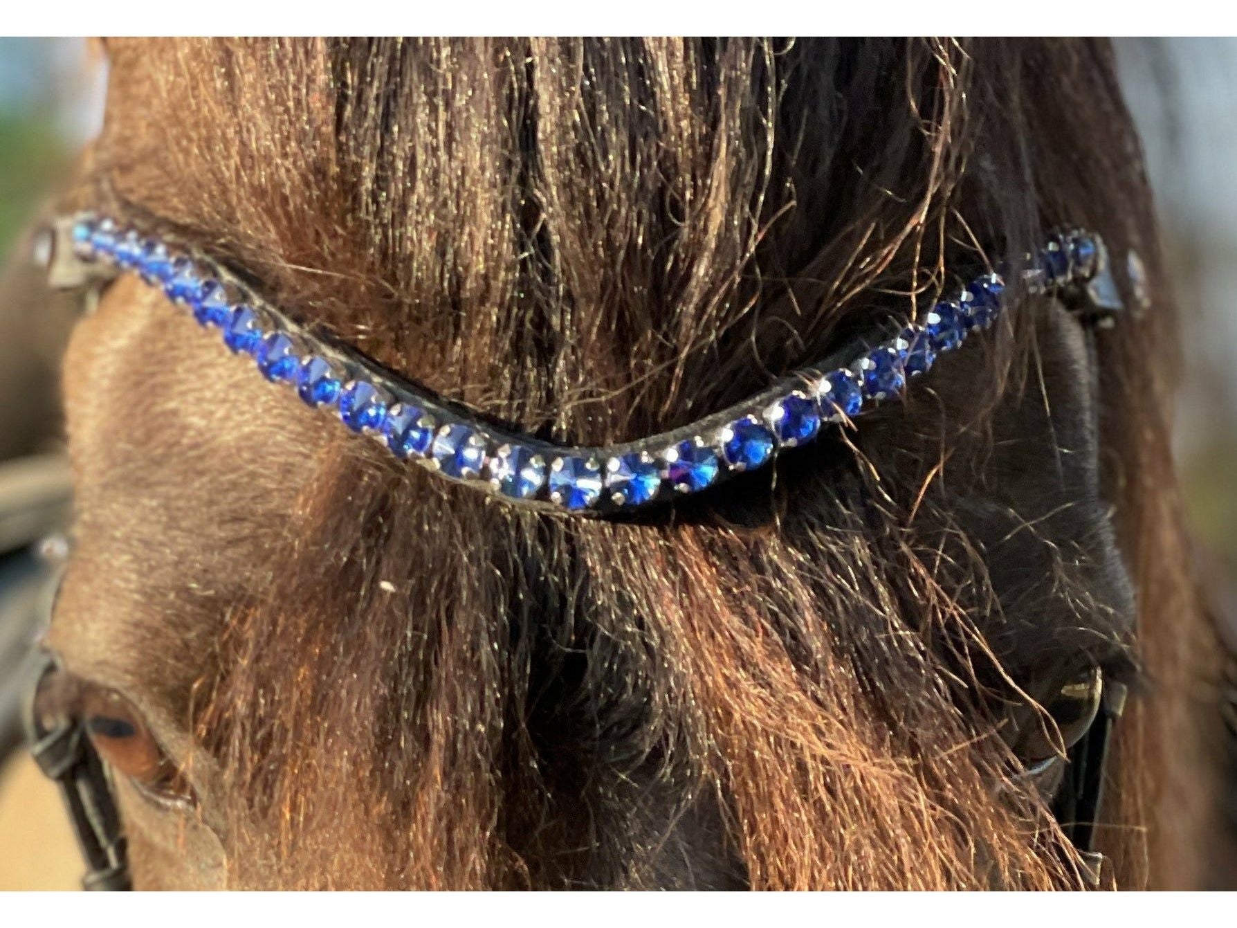 Epona browband Rocks sapphire