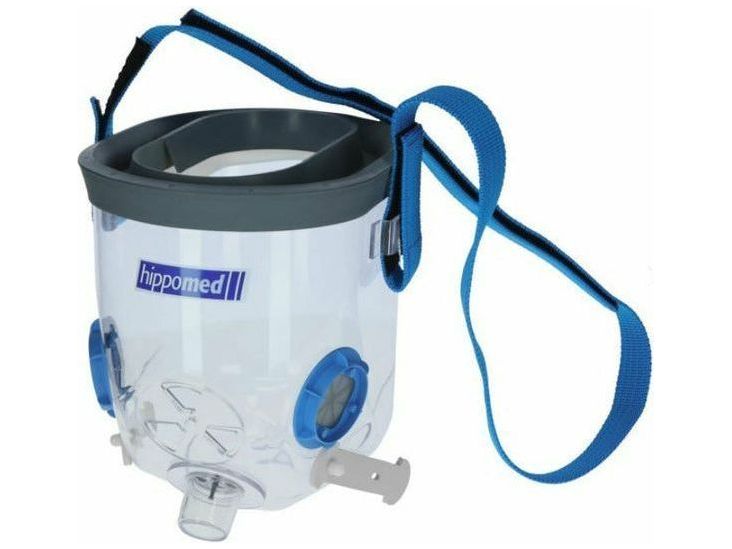 Masque d'inhalation Hippomed Air One pour chevaux avec accessoires