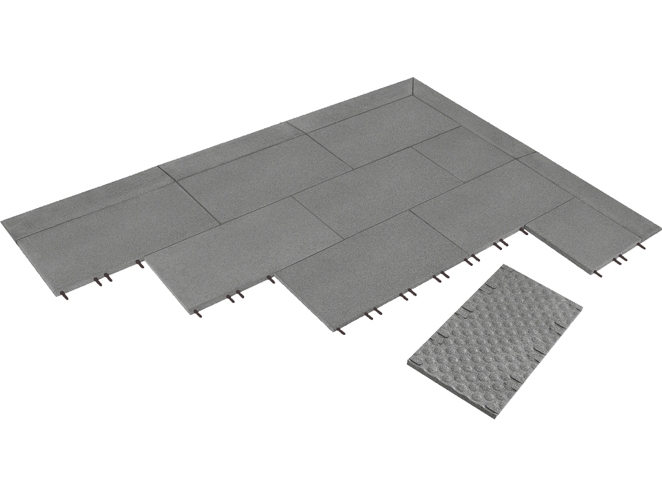 Kraiburg Komfortex® elastic plate 500 x 500 x 40 mm