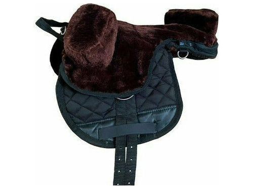 Faux fur saddle