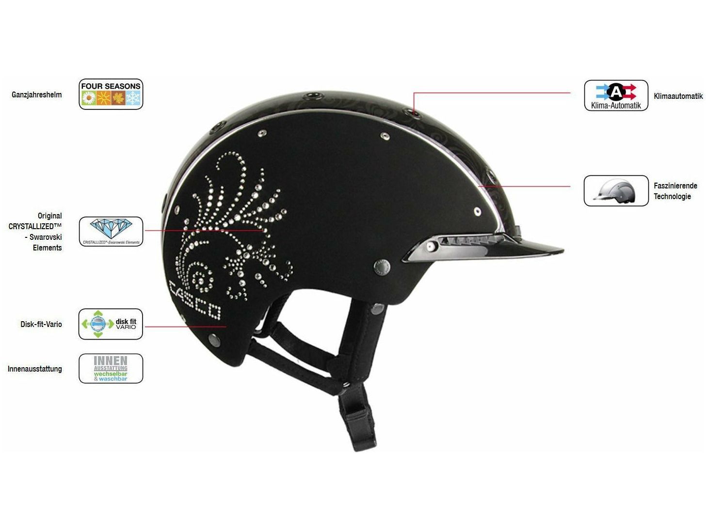 Casco riding helmet Spirit-3 Crystal