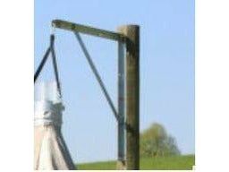 Mit der Wandhalterung lässt sich z.B. der HayBag für Pferde und Ponys ganz einfach ganz einfach im Stall oder auf der Wiese freischwebend aufhängen