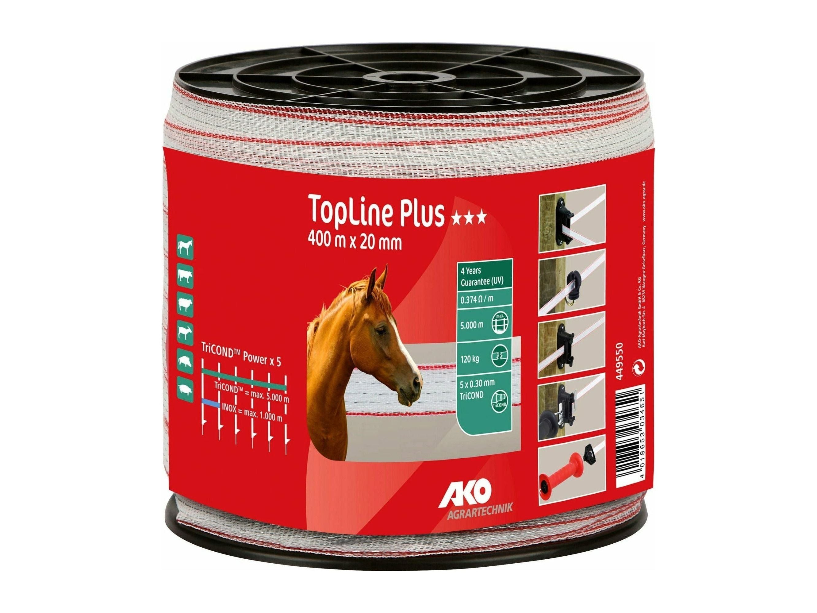 Ruban de clôture électrique AKO TopLine Plus